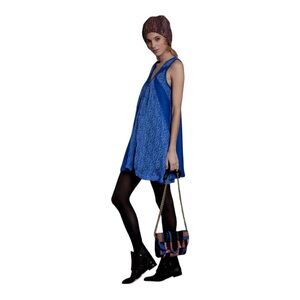 Heimstone Blue Sleeveless Snap Front Tunic From 2013-2014 December Collection